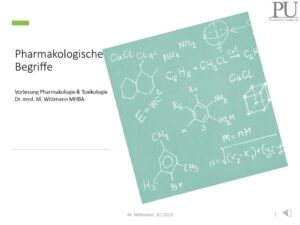 Pharmakologische Begriffe